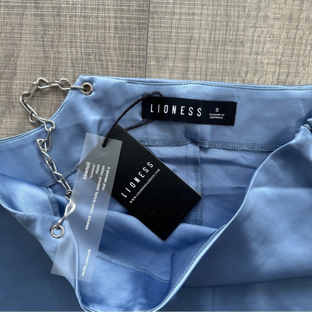 Lioness Lavender Satin Midi Skirt - Picture 3 of 3